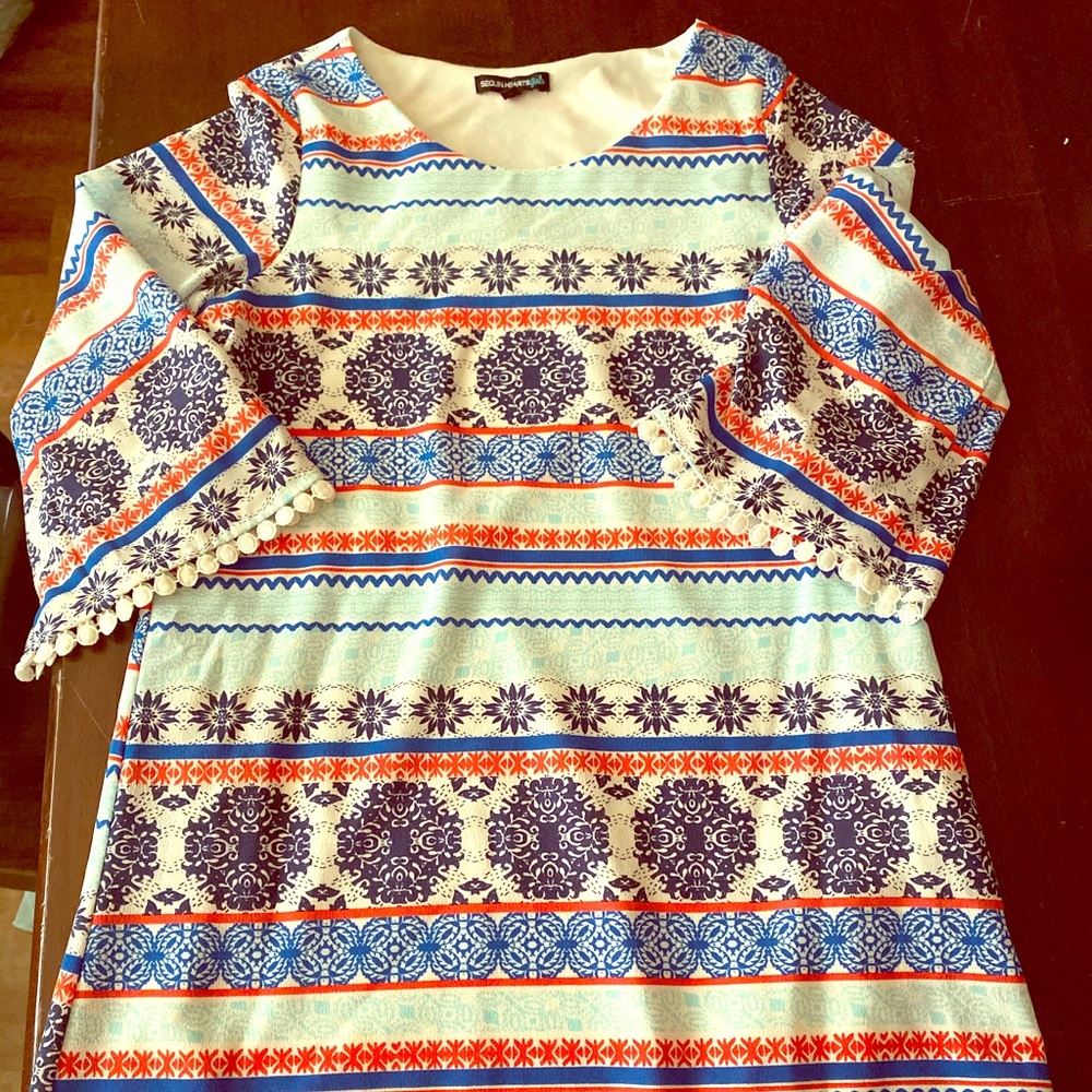 Girls Sequin Hearts Dress size 12